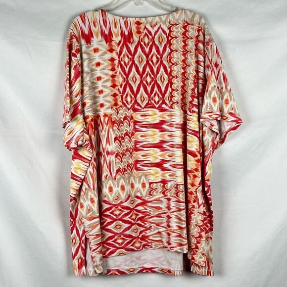 Alfred Dunner Abstract Geometric Diamond Top 2X - Picture 3 of 10